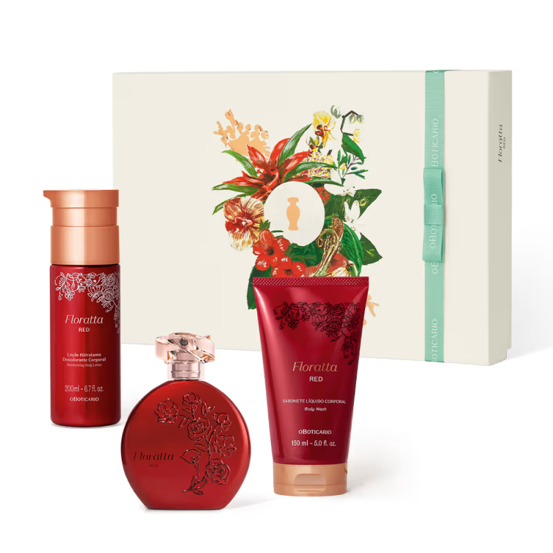 Kit Presente Dia Das Mães Floratta Red ( 3 itens)