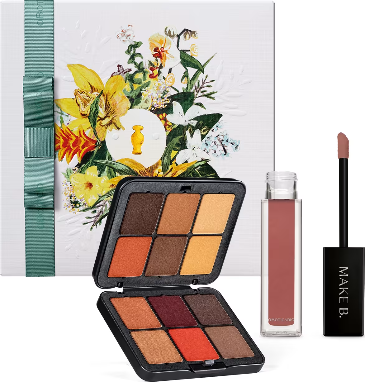 Combo Presente Dia das Mães Make B. Deep: Paleta Multifuncional Blend 20g + Batom Líquido Mate Rosa Rose 5ml